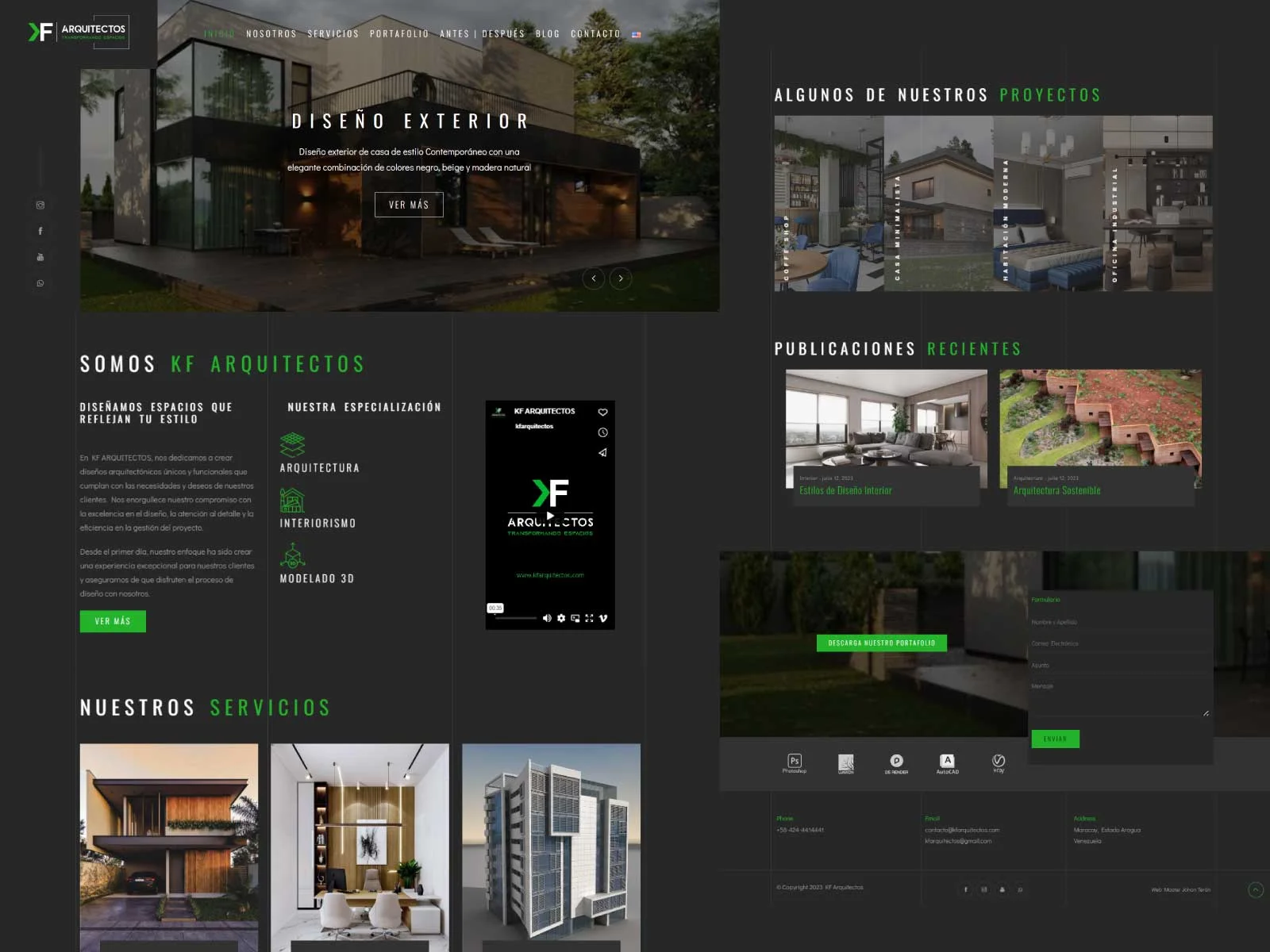 Muestra de Diseño de Página Web