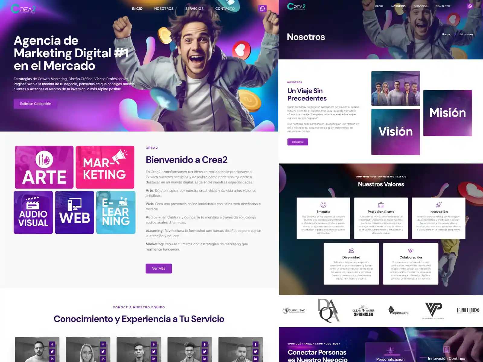 Muestra de Diseño de Página Web