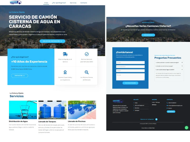 Muestra de Diseño de Página Web