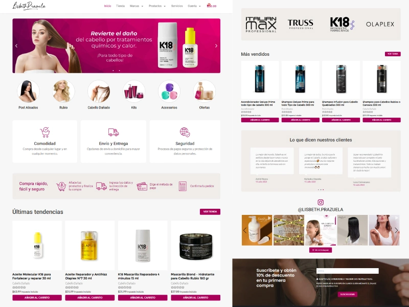 Muestra de Diseño de Página Web
